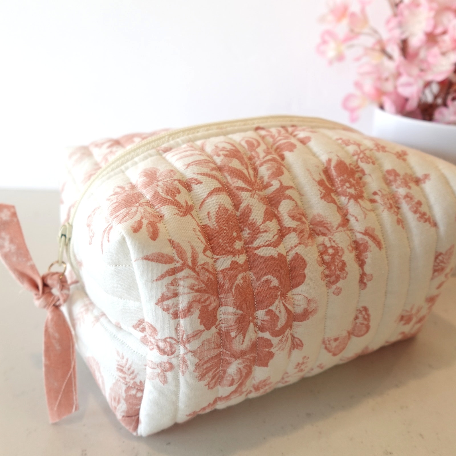 Toile Quilted Boxy Bag